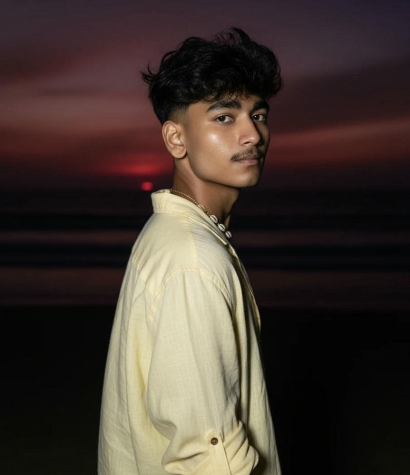 Ấn Độ trai đẹp trẻ trung ánh mắt tươi sáng