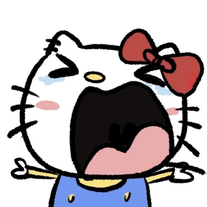 Ảnh Hello Kitty bựa meme thể hiện phản ứng bất ngờ