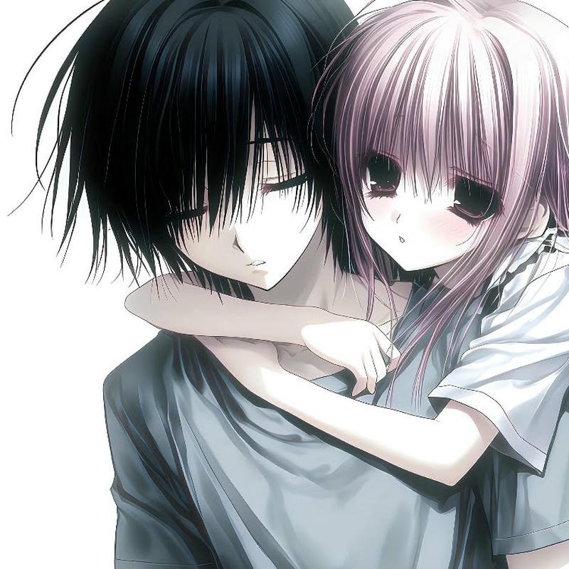 Ảnh anime cặp đôi đôi nam nữ đứng gần nhau trong khung