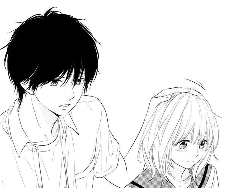 Ảnh anime cặp đôi đôi nhân vật đứng sát trong một cảnh