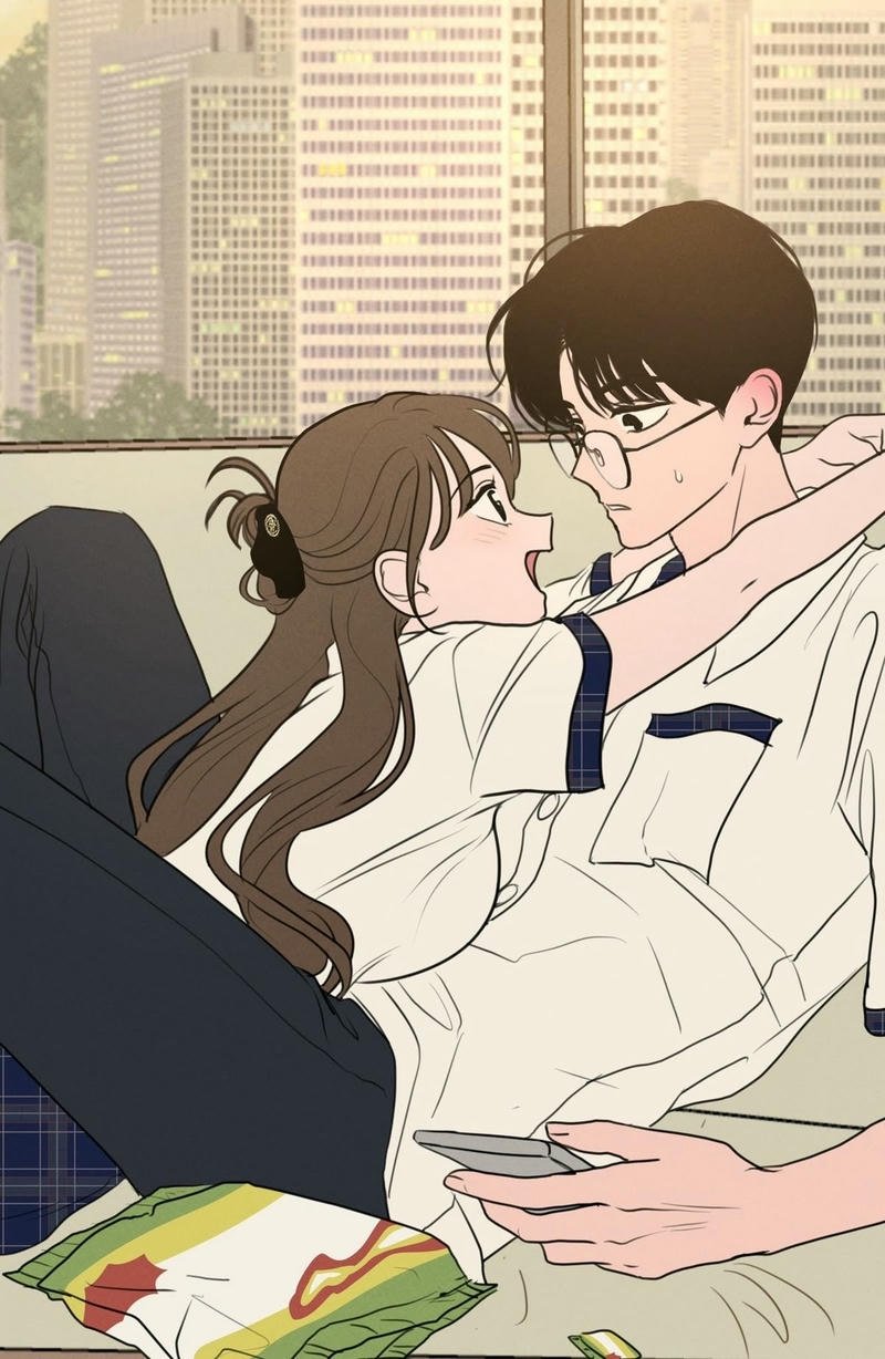 Ảnh anime cặp đôi hai người kề bên nhau