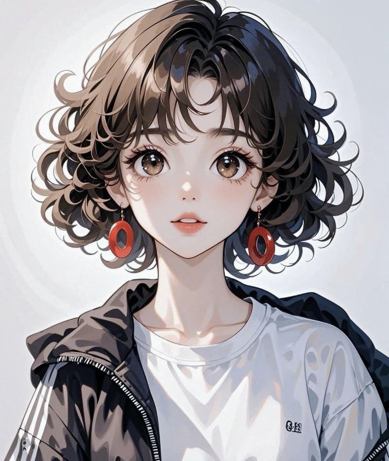 Ảnh anime cute cô gái anime với đôi mắt long lanh