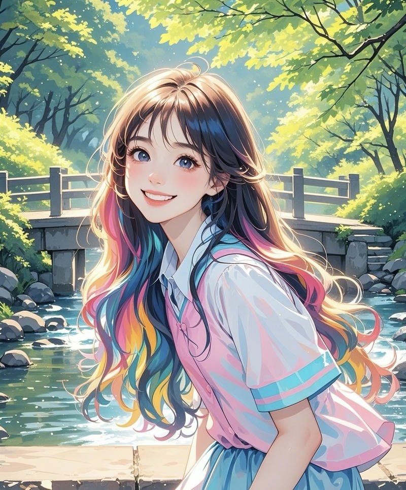 Ảnh anime nữ nhân vật nữ anime với khuôn mặt thanh tú