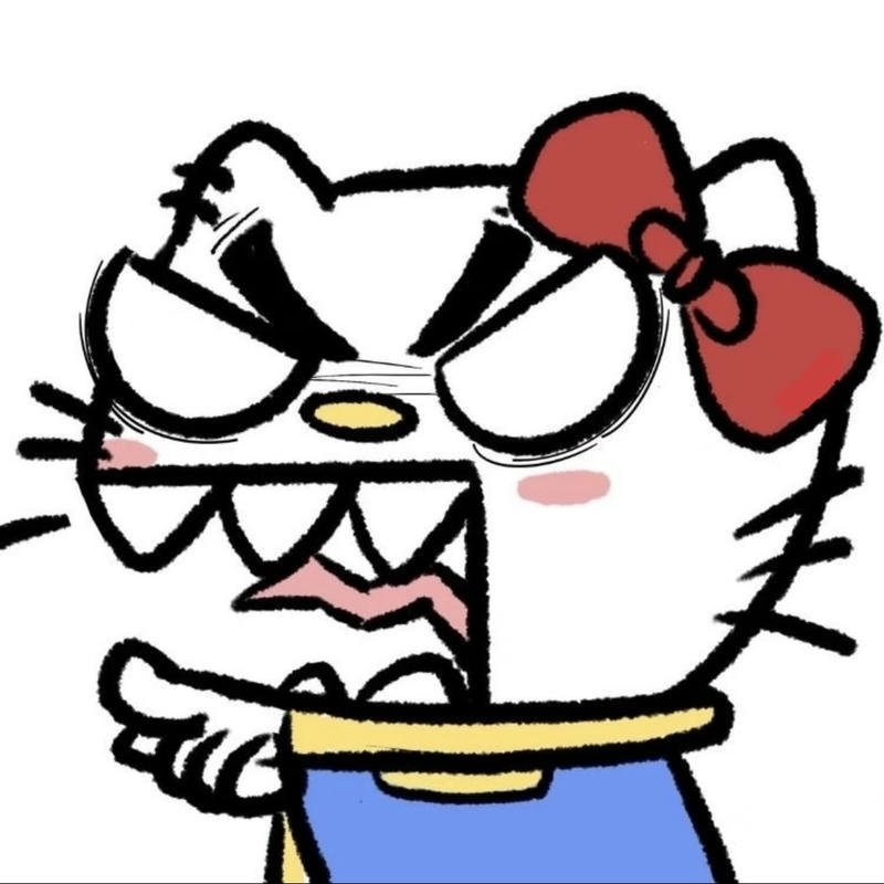 Ảnh chế Hello Kitty bựa meme theo style internet