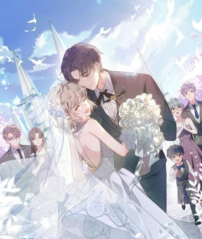 Ảnh cô dâu chú rể anime chú rể nắm tay cô dâu bước đi