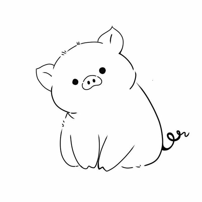 Ảnh con heo hình minh họa tập tô