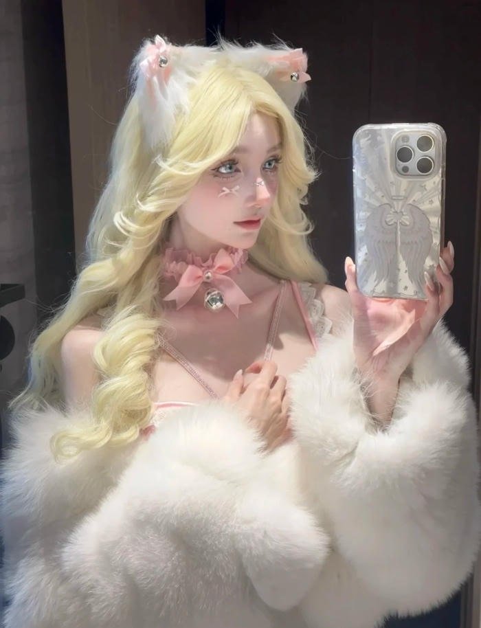 Ảnh cosplay mèo phong cách kawaii đáng yêu