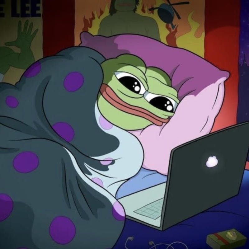 Ảnh ếch xanh bựa thể hiện nét mặt siêu lầy