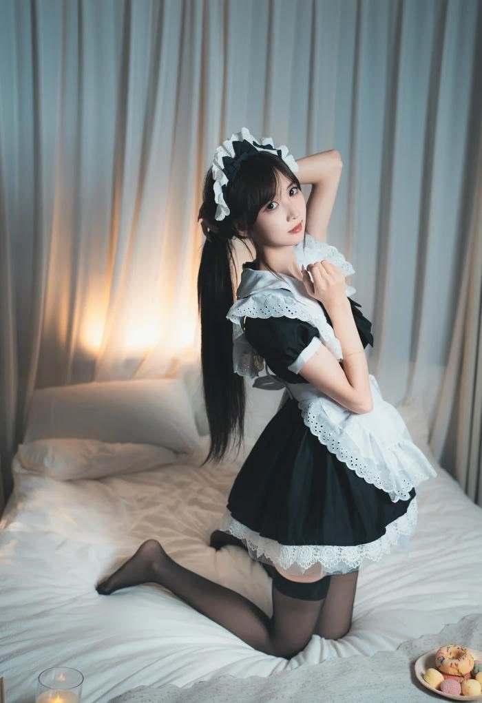 Ảnh gái cosplay hầu gái sexy phong cách dịu dàng