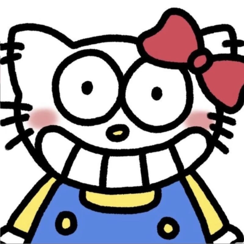 Ảnh ghép Hello Kitty bựa meme mang nét vui nhộn