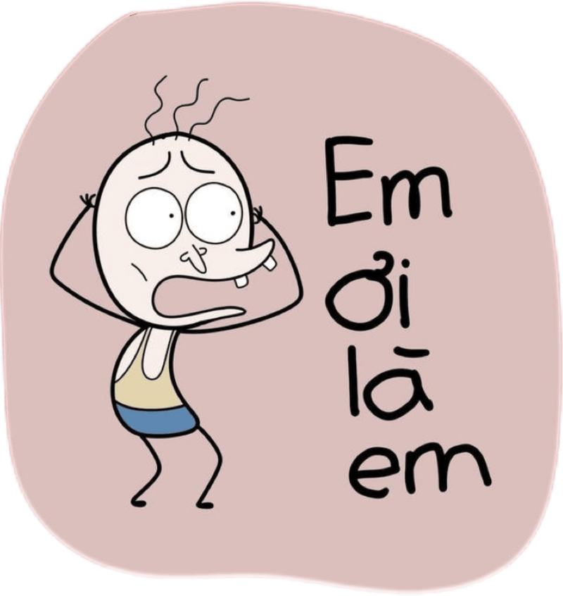 Ánh mắt đờ đẫn khiến sticker messenger bựa thêm buồn cười