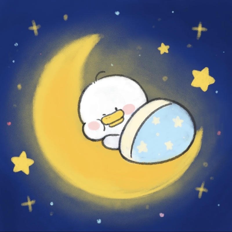 Ảnh meme ngủ ngon mang không khí nhẹ nhàng dễ chịu