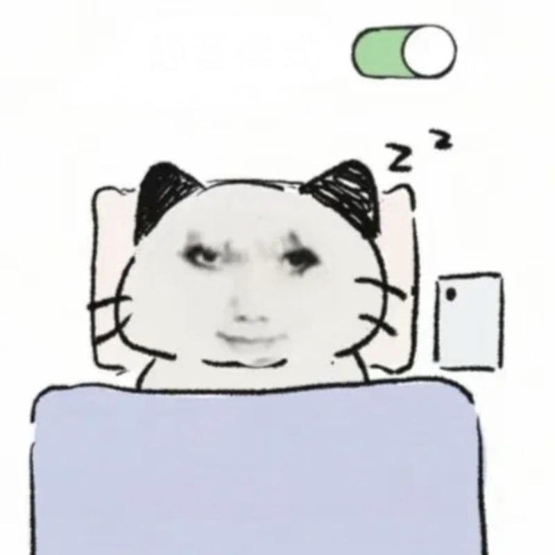 Ảnh meme ngủ ngon thể hiện trạng thái buồn ngủ