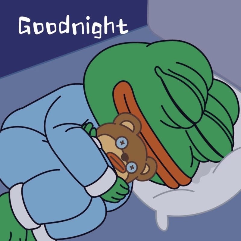 Ảnh meme ngủ ngon với câu chúc ngắn gọn dễ thương