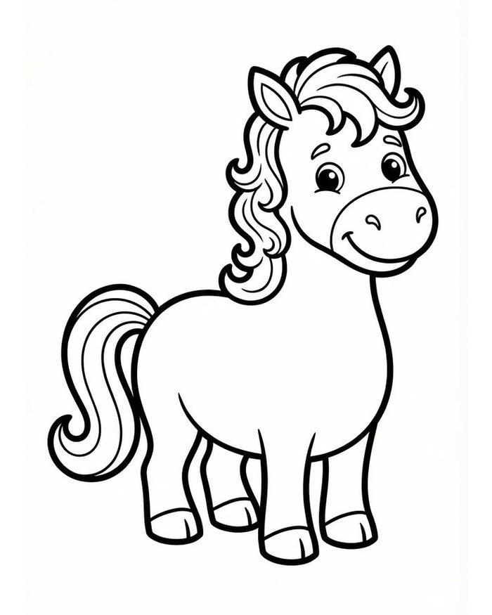 Ảnh minh họa con ngựa tập tô dễ quan sát