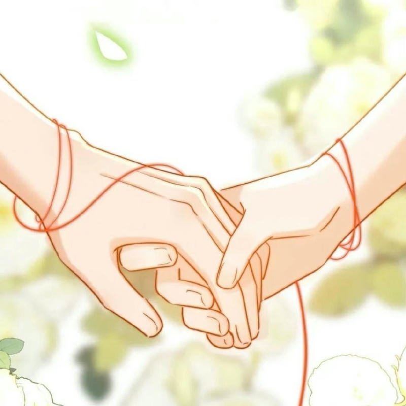 Ảnh nắm tay anime cặp đôi chạm tay tạo cảm giác gần gũi