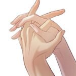 Ảnh nắm tay anime hai người đan tay