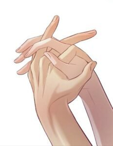 Ảnh nắm tay anime hai người đan tay