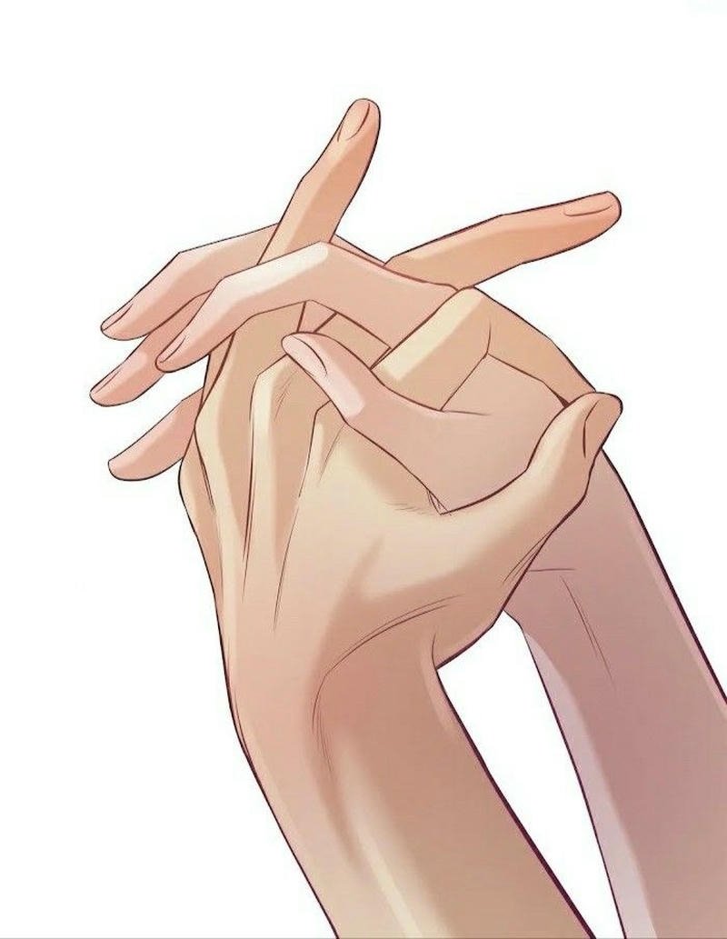 Ảnh nắm tay anime hai người đan tay