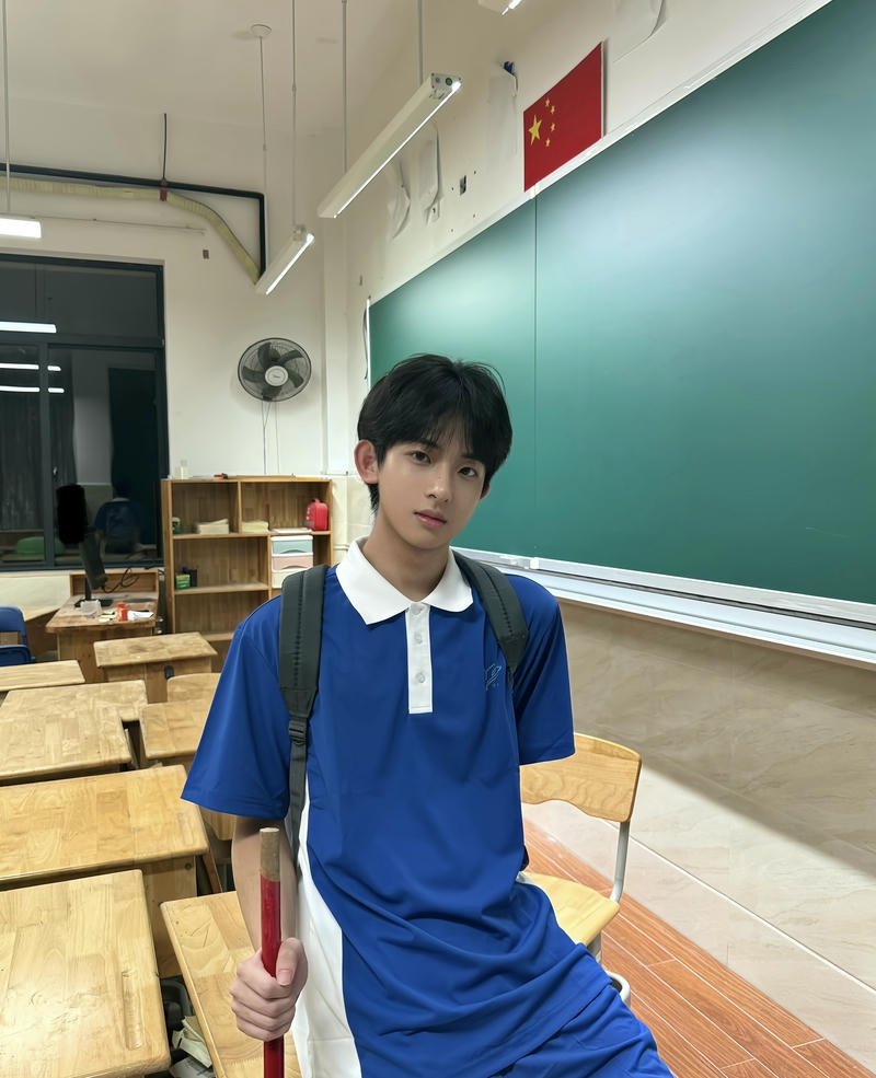 Ảnh trai đẹp 14 tuổi gương mặt hài hòa da sáng