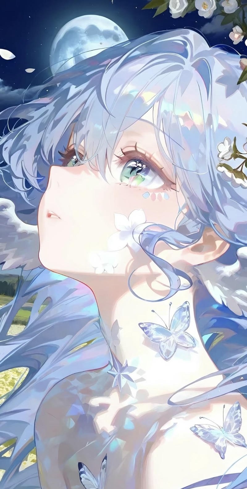 Anime nữ ánh mắt sâu tạo cảm giác bí ẩn