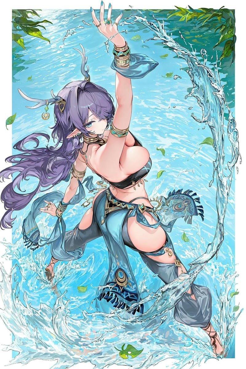 Anime thân hình gợi cảm trong bộ ảnh gái anime vú to