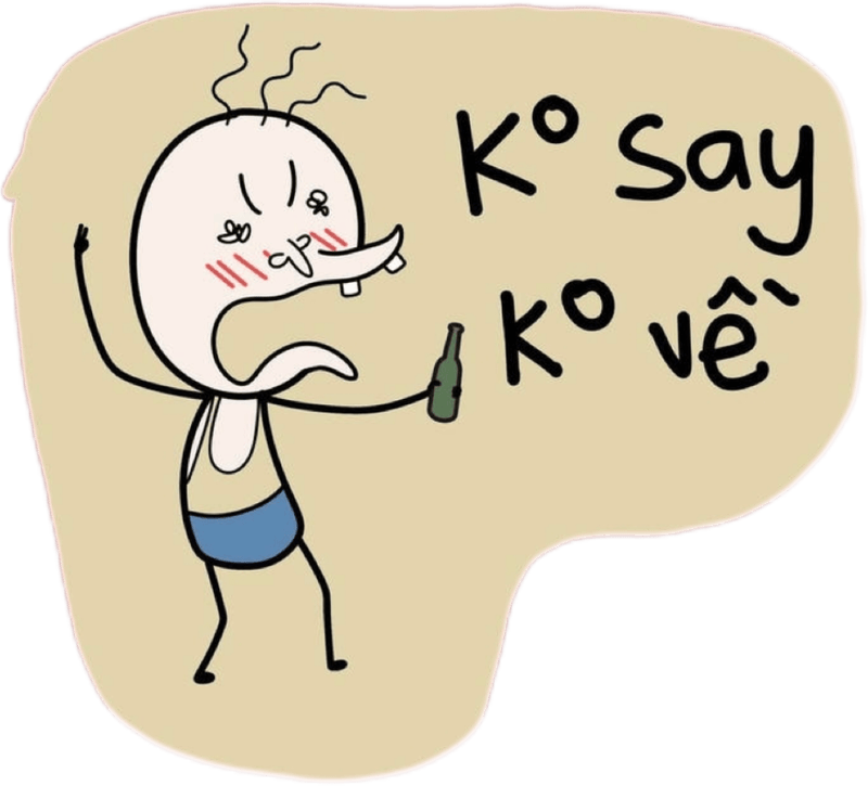 Biểu cảm khó tả quen thuộc của nhãn dán bựa