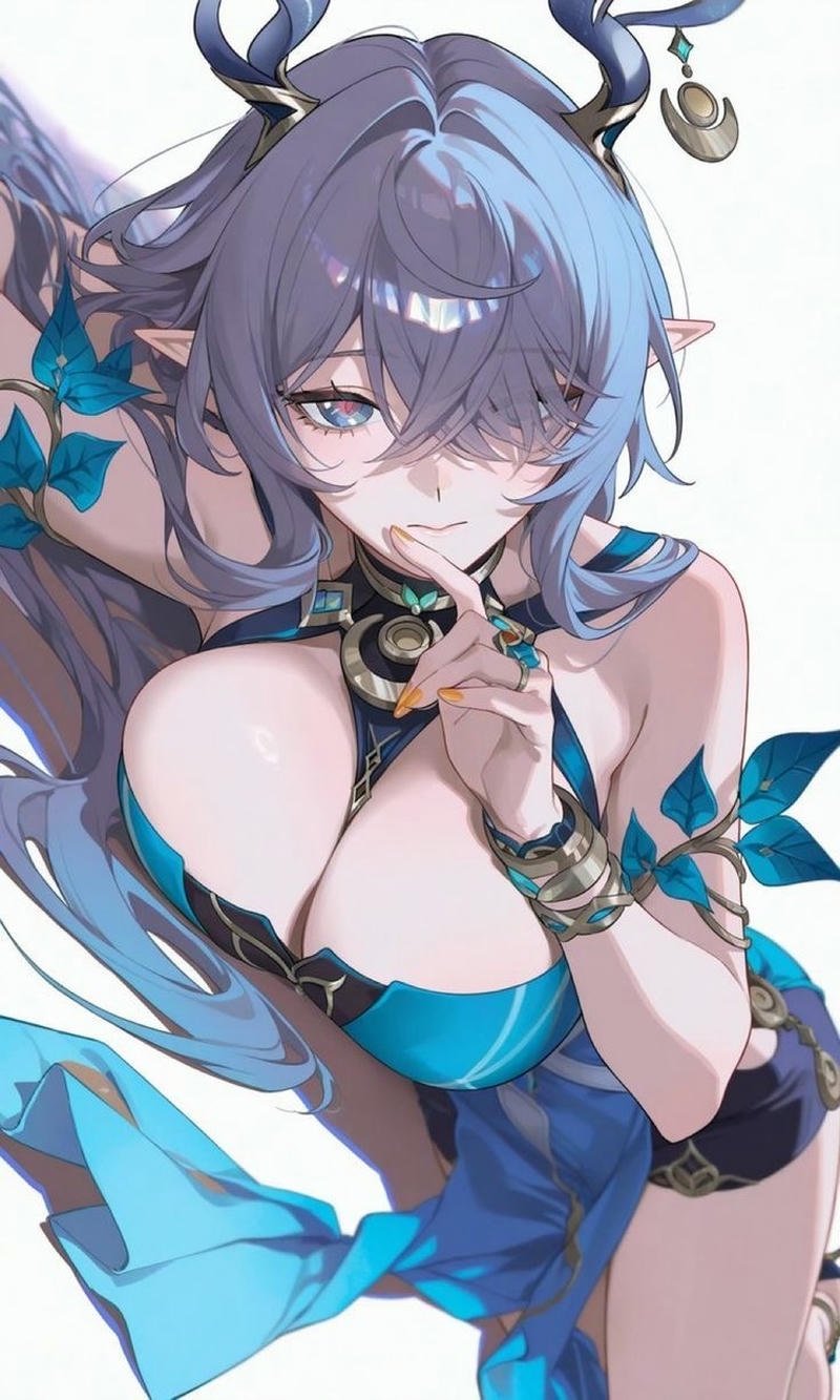 Bức ảnh anime nữ vú to phong cách nghệ thuật