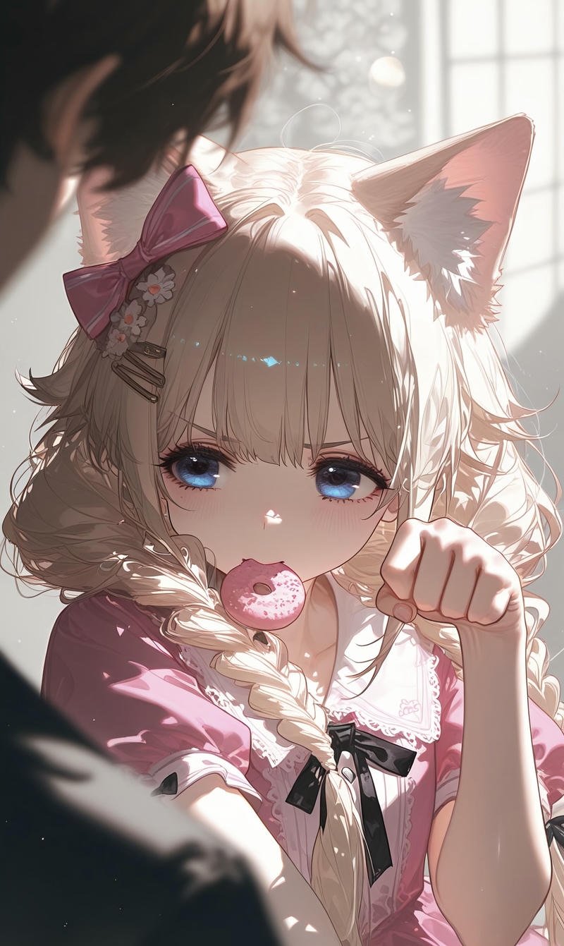 Bức ảnh hoạt hình Nhật Bản nhân vật nữ phong cách anime con gái