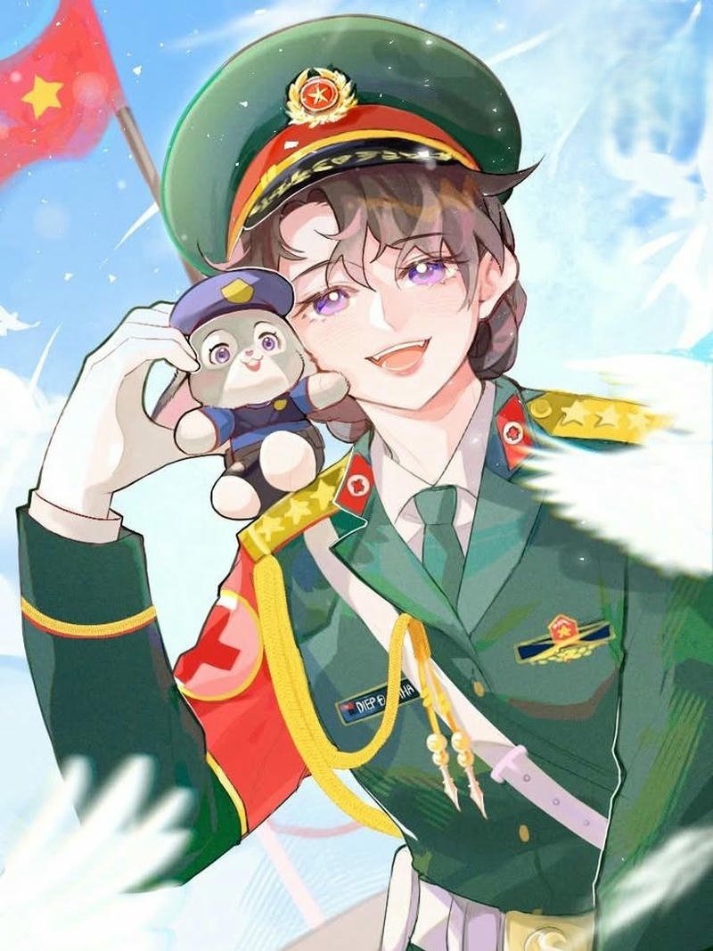 Bức tranh quốc khánh phong cách nghệ thuật ấn tượng