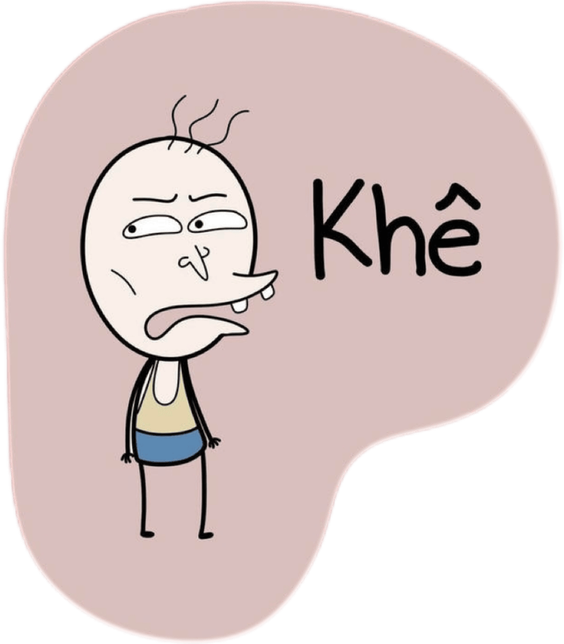 Cái nhíu mày lạ lùng xuất hiện ở nhãn dán bựa