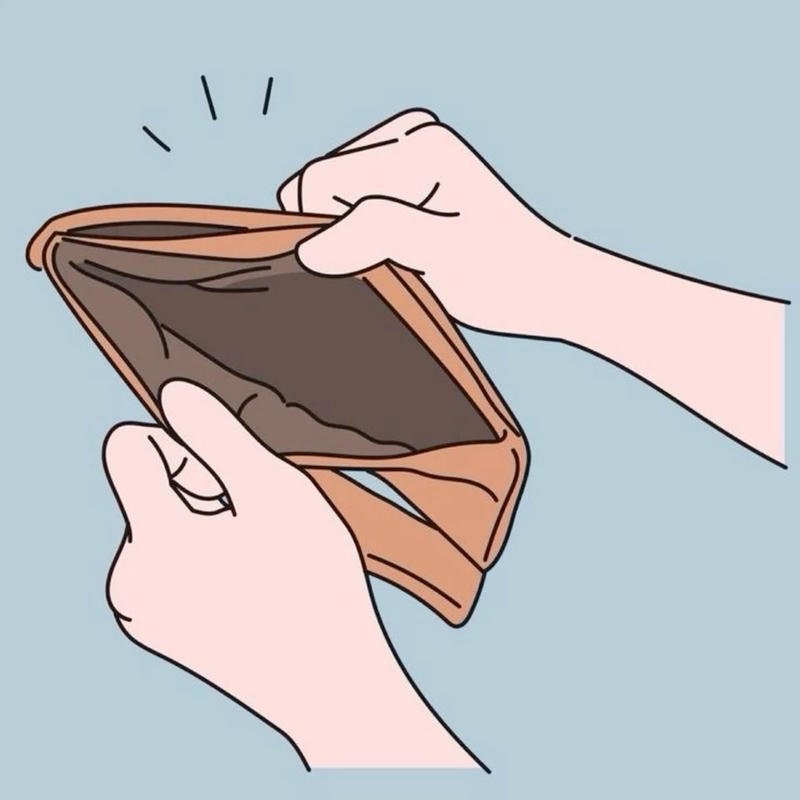 Cảm giác hết tiền cuối tháng trong ví rỗng meme