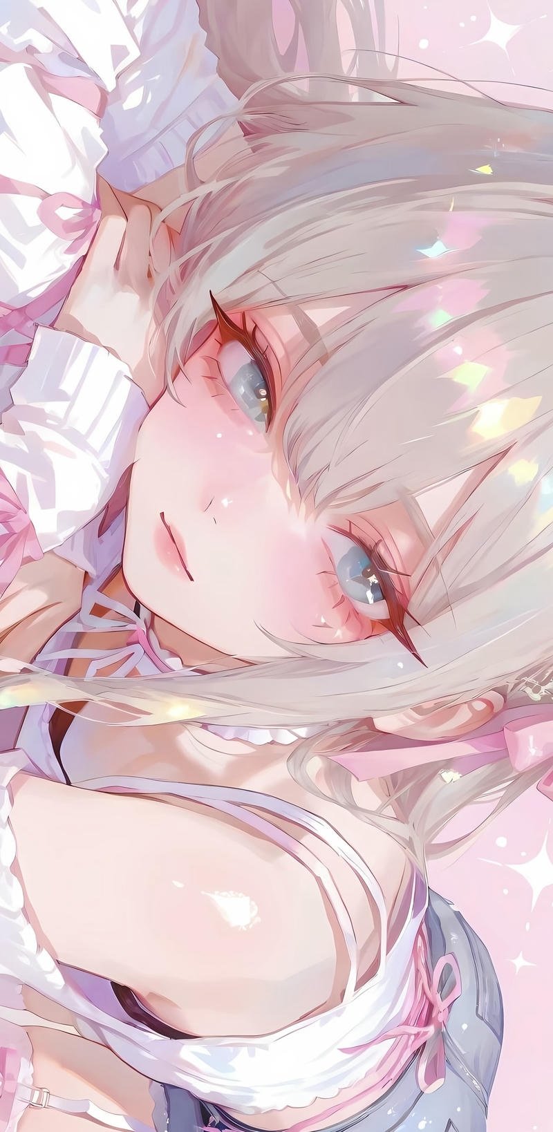 Cô gái anime phong cách dễ thương với ánh sáng mềm mại