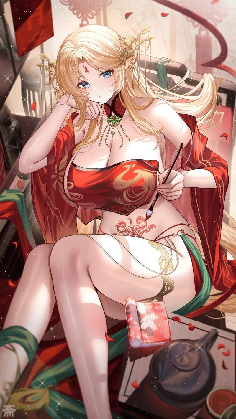 Cô gái hoạt hình Nhật Bản vú to anime