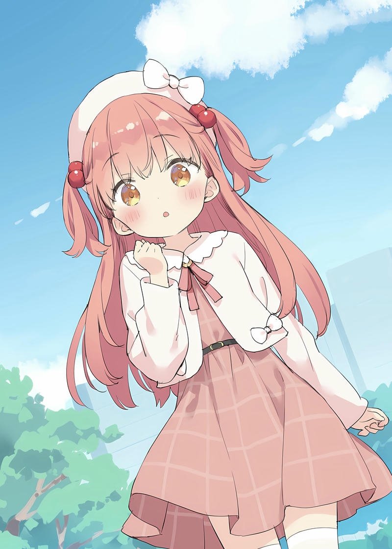 Cô gái hoạt hình đang yêu trong ảnh anime con gái