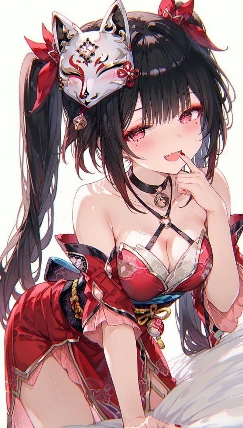 Cô nàng anime thân hình đầy đặn trong khung cảnh hoạt hình dịu nhẹ