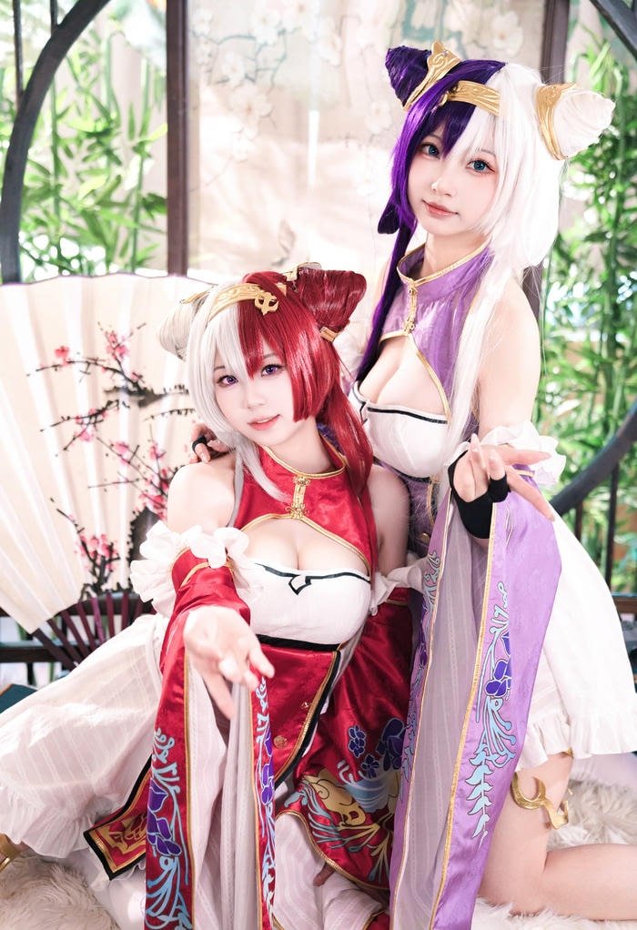 Cosplay hầu gái biểu cảm đáng yêu dễ gần