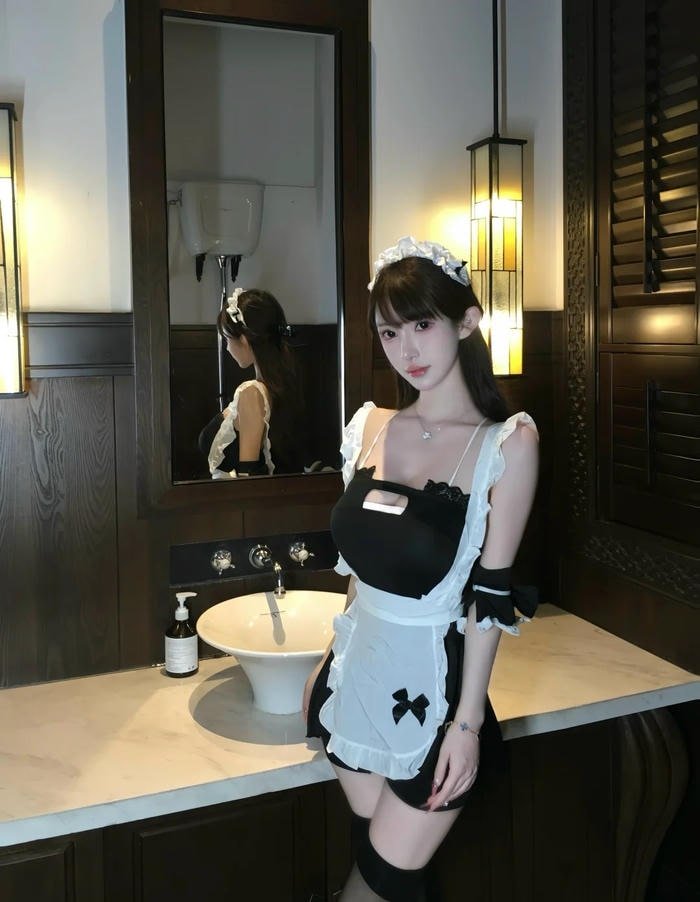 Cosplay hầu gái sexy tạo cảm giác quý tộc