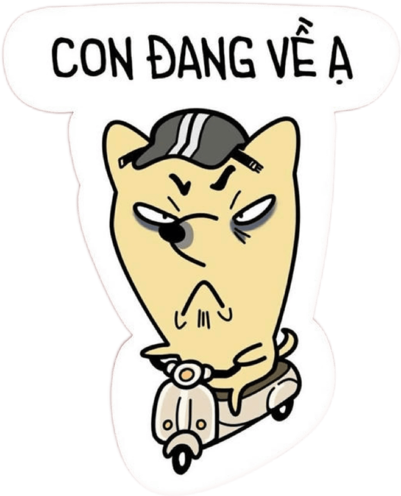 Cử chỉ hài hước quá trớn trong sticker messenger bựa