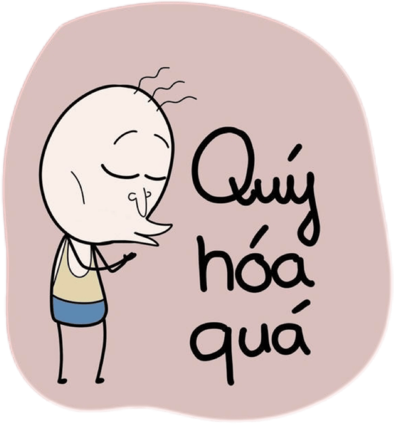 Cử động lố lăng khiến sticker messenger bựa gây cười