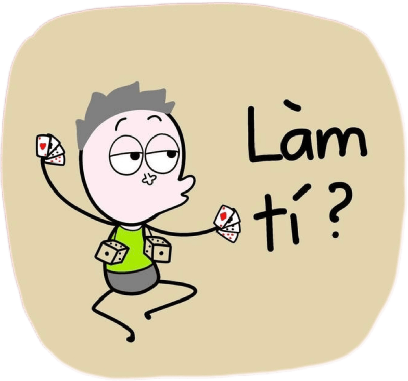 Dáng vẻ lầy lội khó đỡ của sticker messenger bựa