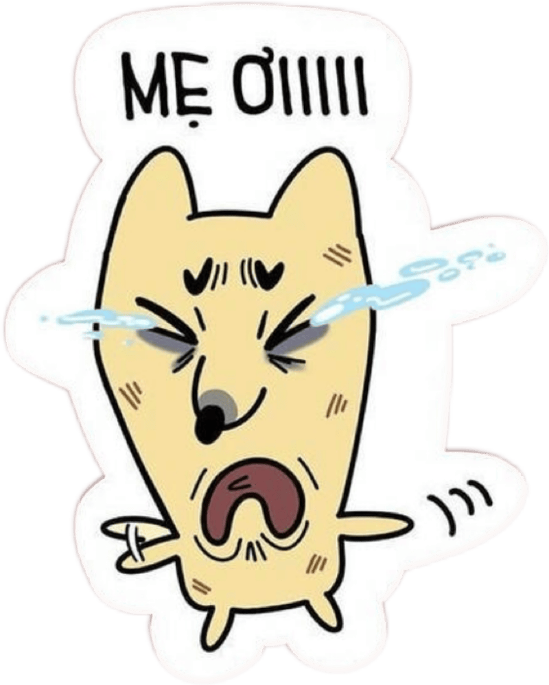 Dáng vẻ ngớ ngẩn khiến sticker messenger bựa cực vui