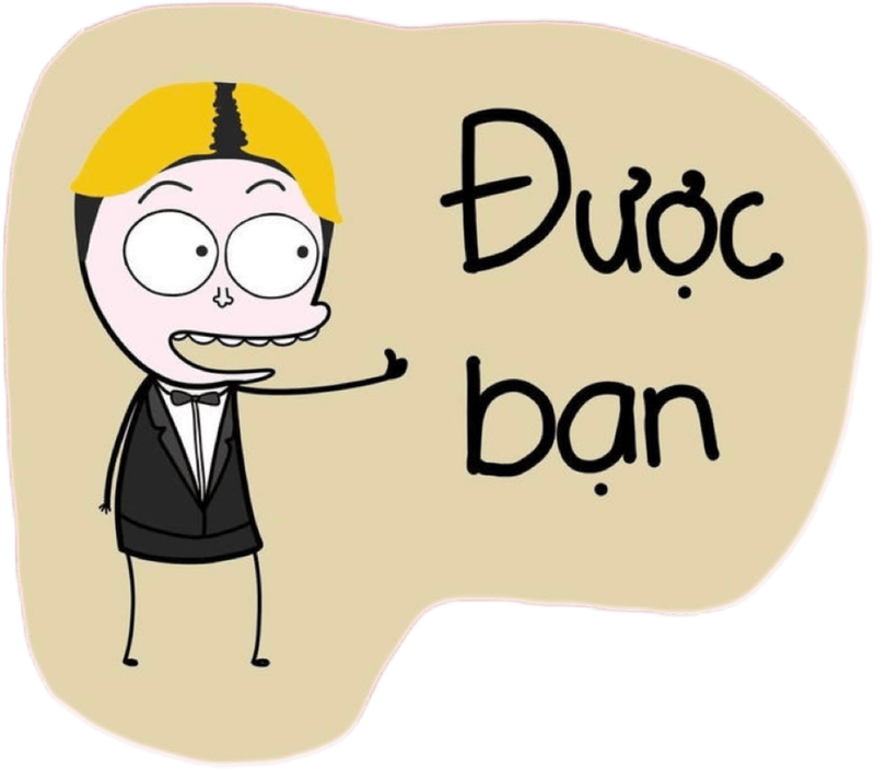 Đôi má phồng căng ngộ nghĩnh của nhãn dán bựa