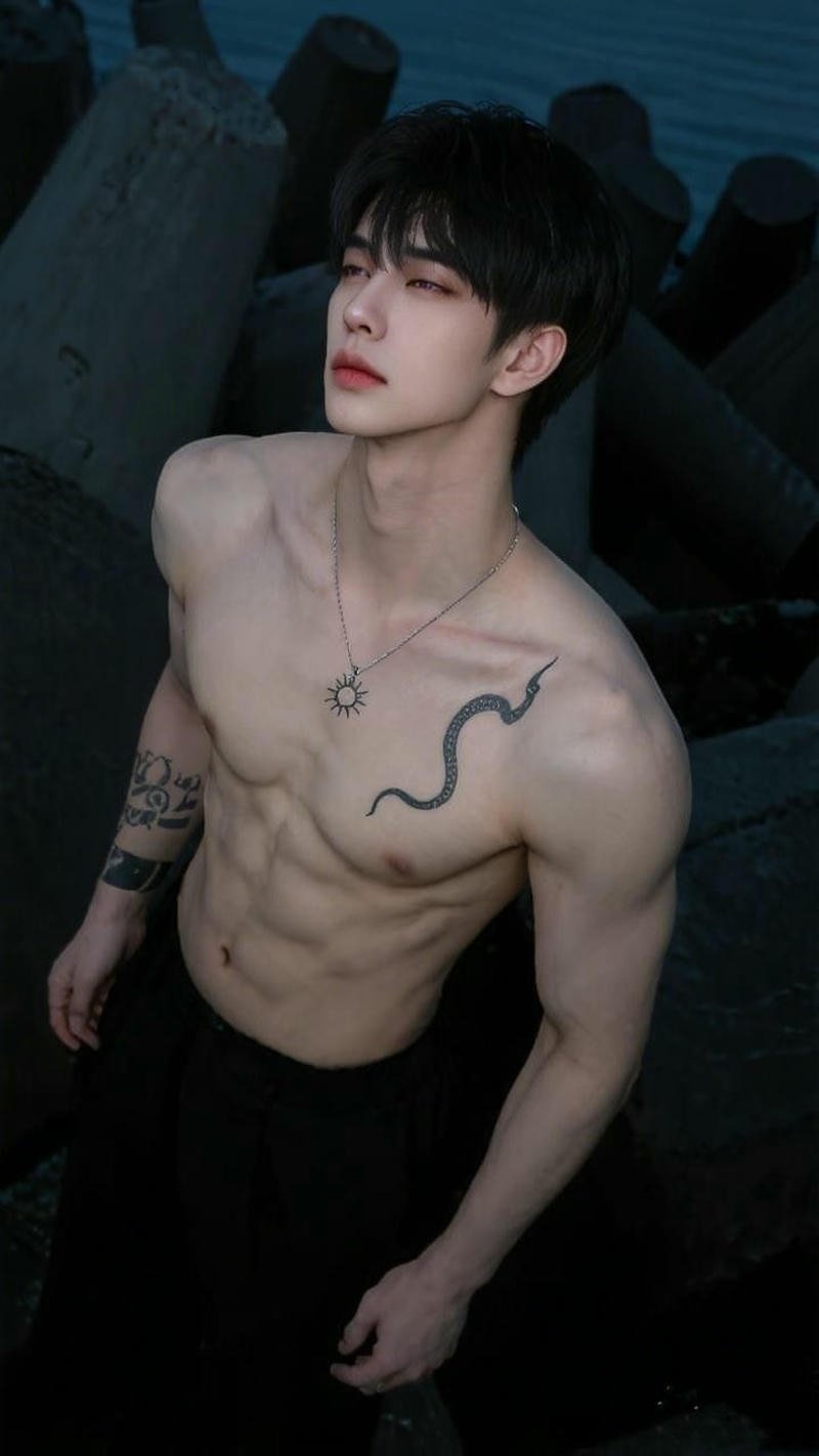 Gương mặt sáng cùng thân hình chuẩn trong ảnh trai đẹp 6 múi