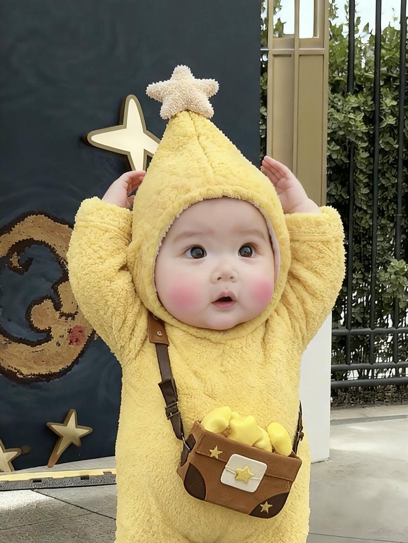 Gương mặt tròn trịa của bé trai dễ thương tự nhiên