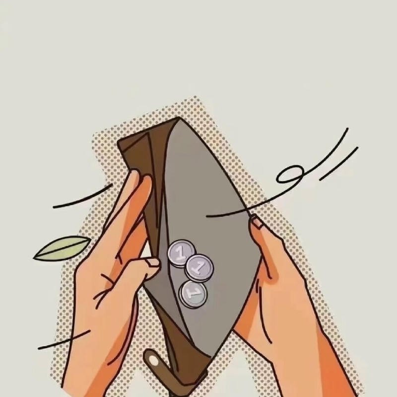 Hài hước hóa việc hết tiền thành ví rỗng meme