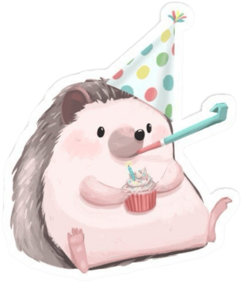 Happy birthday animated sticker pháo hoa bung nở