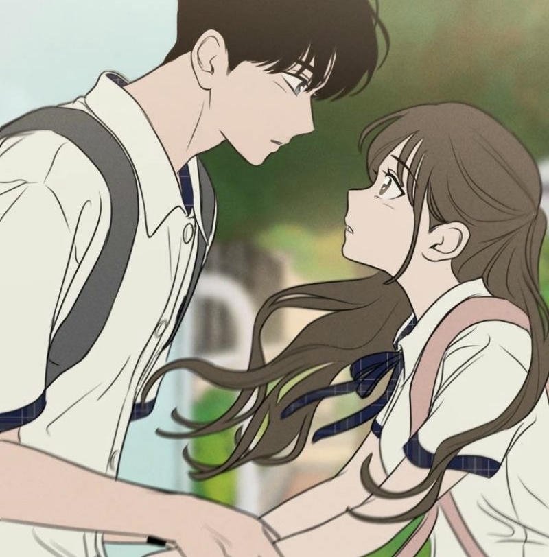 Hình ảnh anime cặp đôi hai người nắm tay nhau