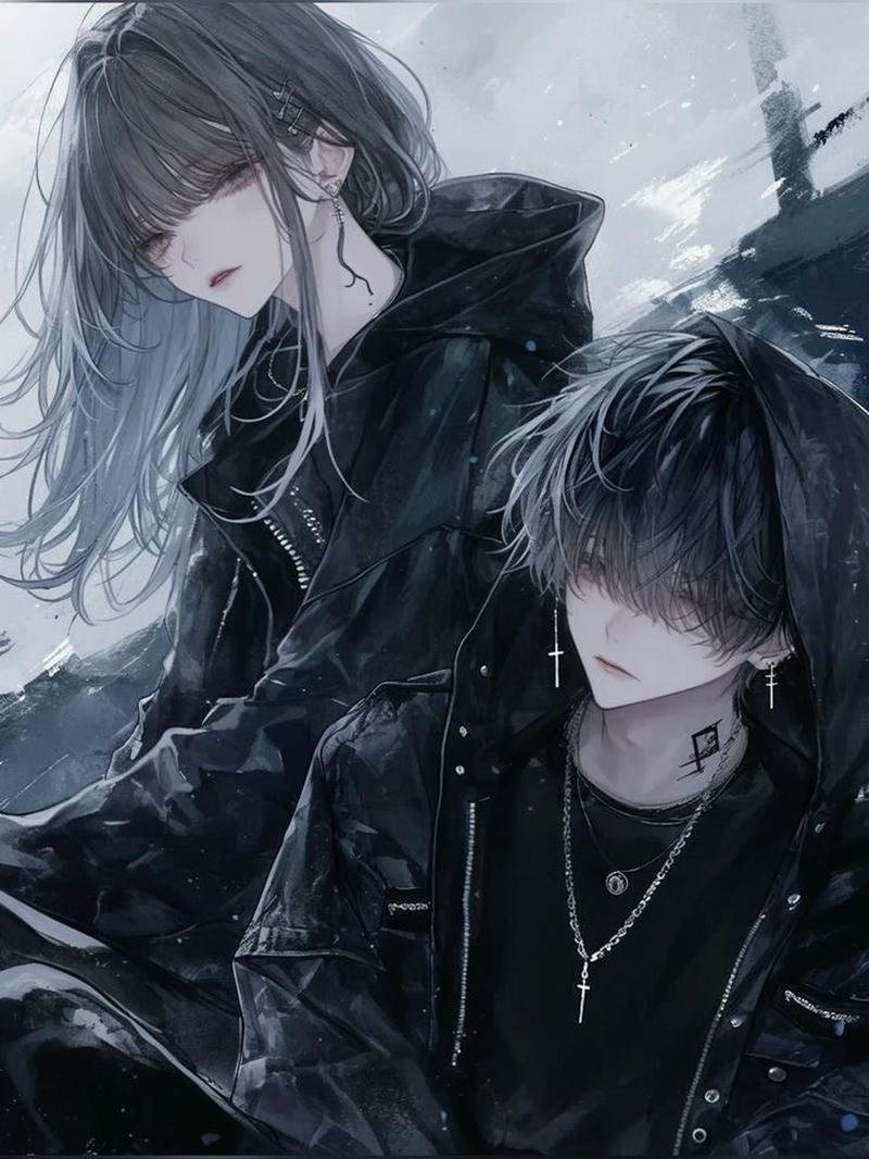 Hình ảnh anime cặp đôi hai người sát nhau