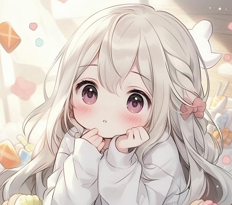 Hình ảnh anime cute nhân vật nữ chibi nhỏ nhắn